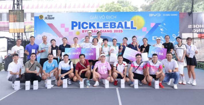 Giải Vô Địch Pickleball BYD Bắc Giang 2025 – Sân chơi thể thao & công nghệ bứt phá